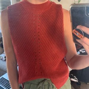 Medium Express Red Knit Tank